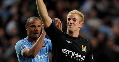 Kompany and Hart: Named in Prem Team of the Season